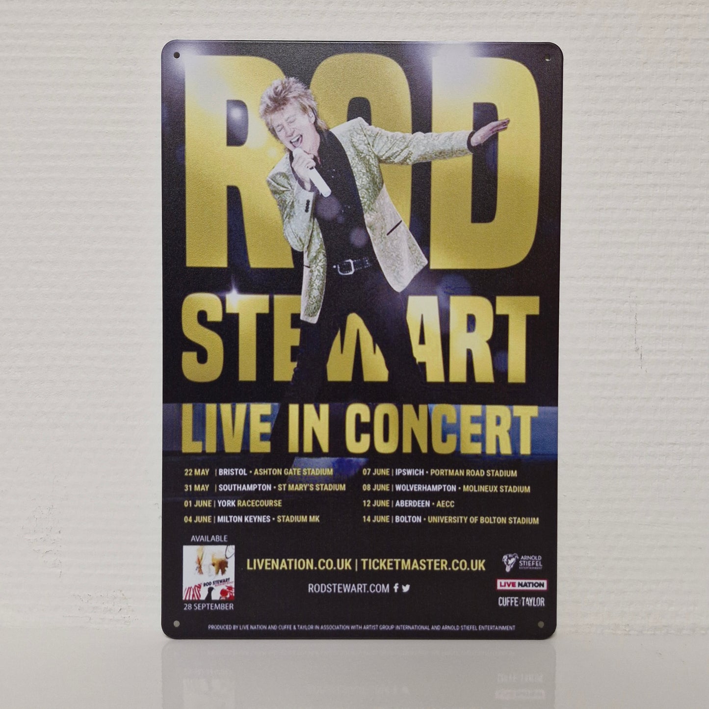 Metal Wall Sign - Rod Stewart