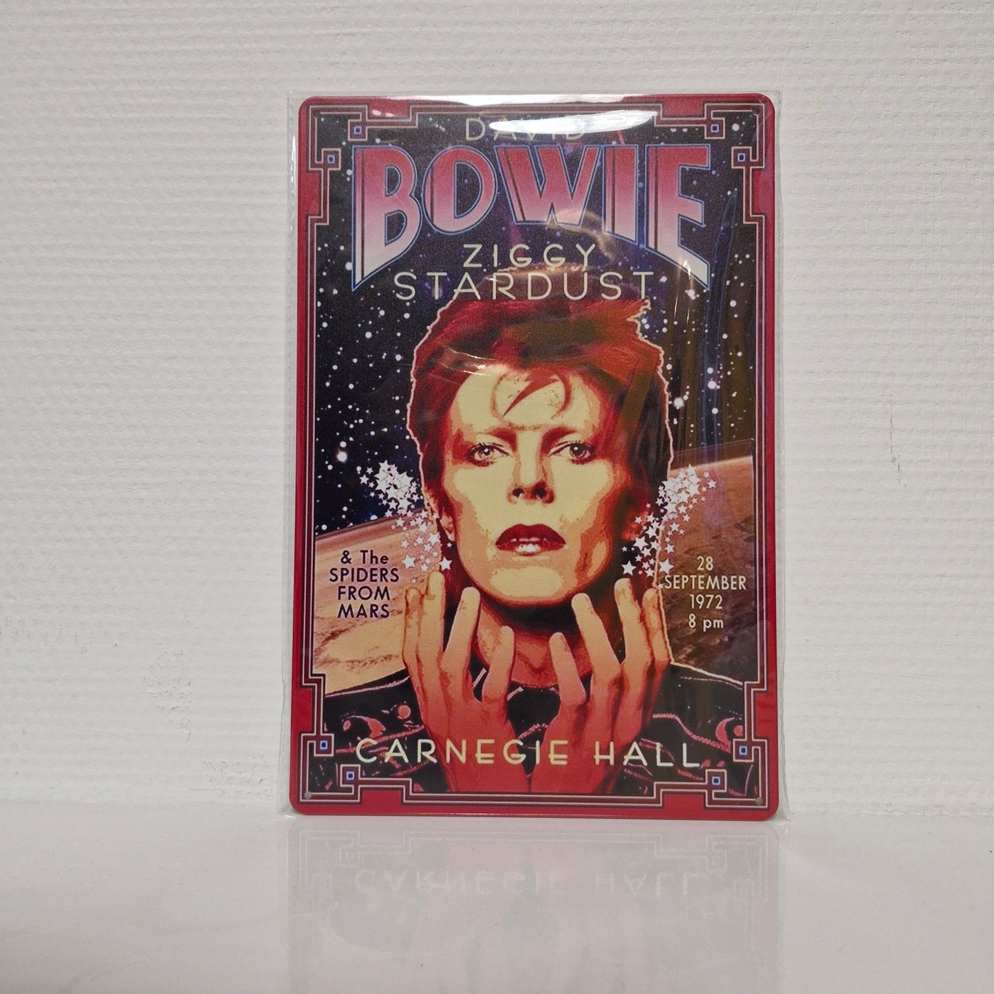 Metalen Wandbord - David Bowie - Ziggy Stardust