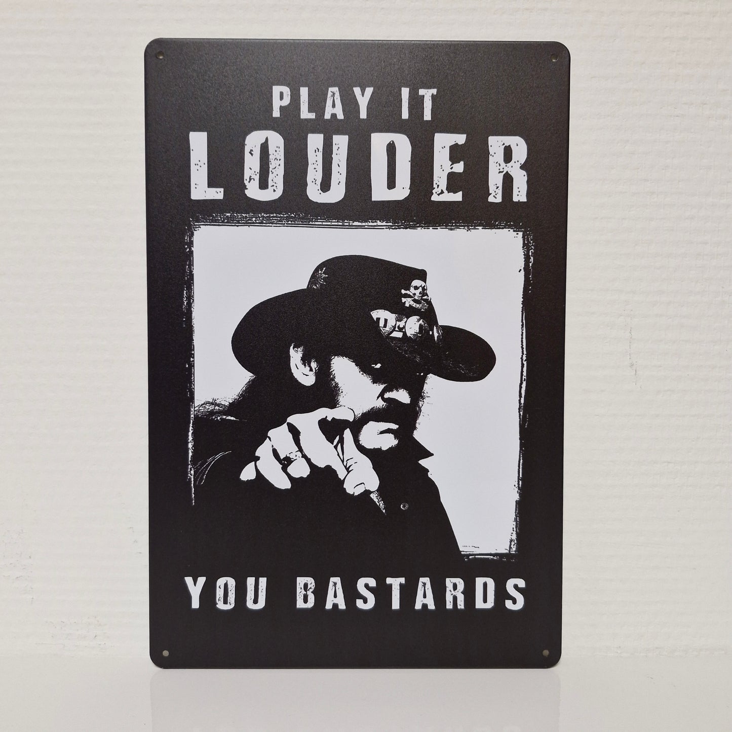 Metalen Wandbord - Lemmy: Play It Louder You Bastards