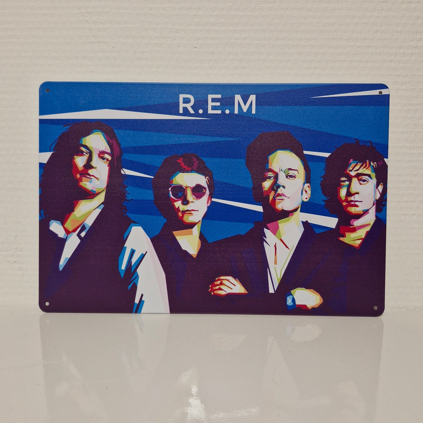 Metalen Wandbord - R.E.M.