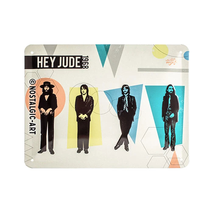 Metalen wandbordje Beatles - Hey Jude