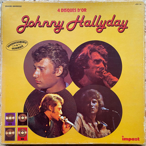 Johnny Hallyday – 4 Disques D'or (4LP BOX) (K70)