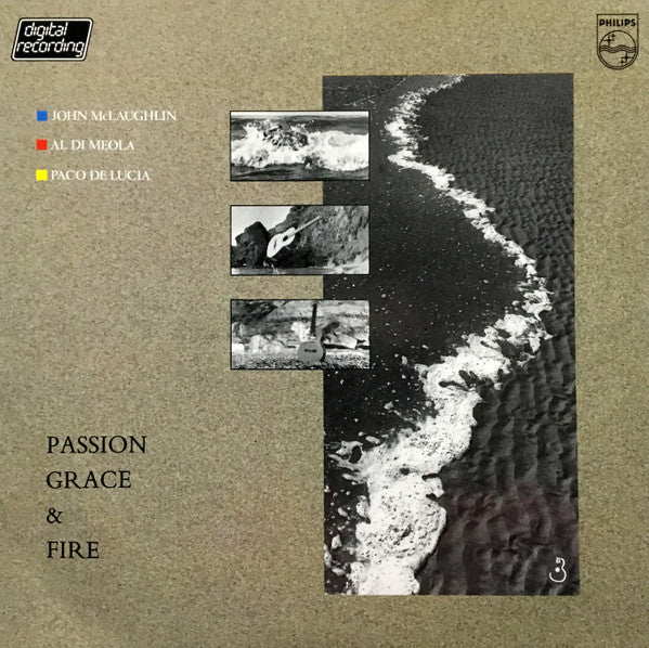 John McLaughlin, Al Di Meola, Paco De Lucia – Passion, Grace & Fire (LP) (K50)