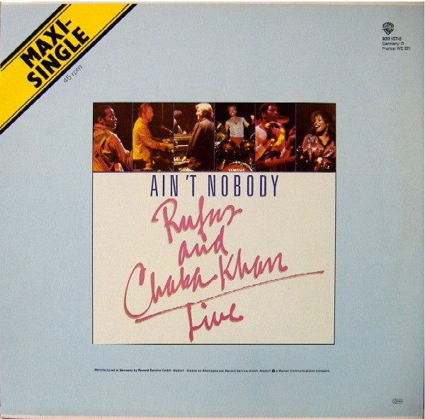 Rufus & Chaka Khan – Ain't Nobody (12") (T50)