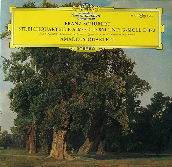 Franz Schubert – Amadeus-Quartett – Streichquartette A-Moll D. 804 Und G-Moll D. 173 (LP) (L60)