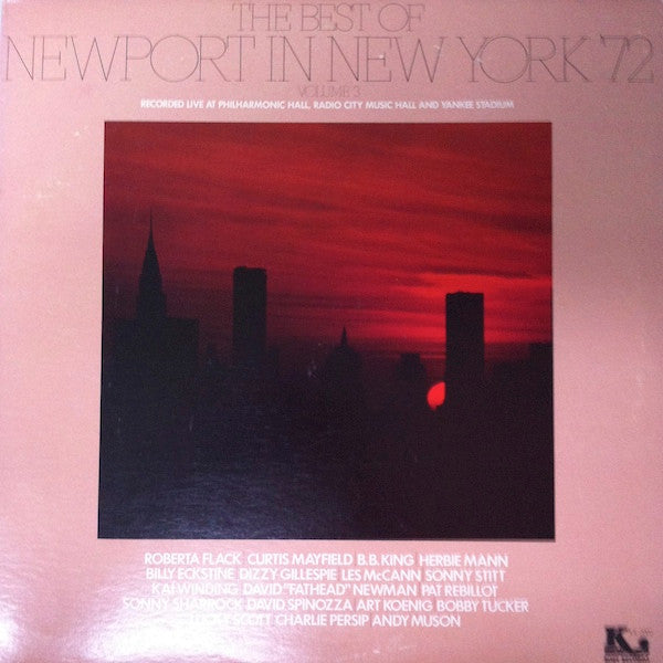Various – The Best Of Newport In New York '72 (Volume 3) (LP) (H20)