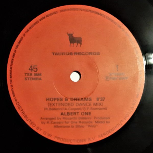 Albert One – Hopes & Dreams (12") (T20) - Bob's Vinyl