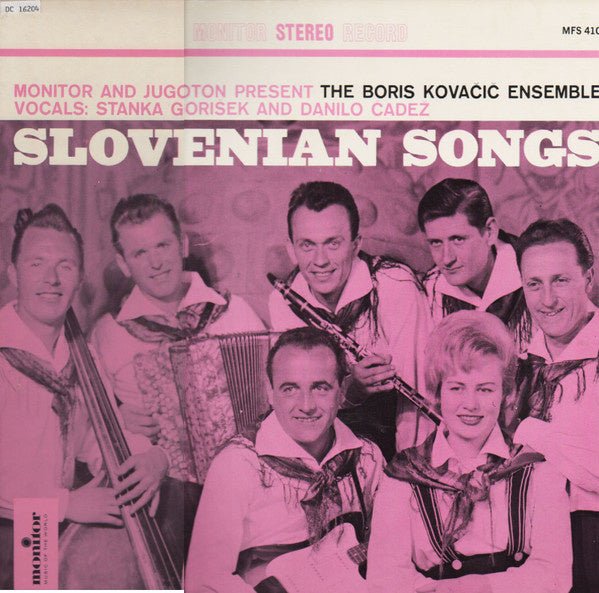 Boris Kovacic Ensemble – Slovenian Songs (LP) E20 - Bob's Vinyl