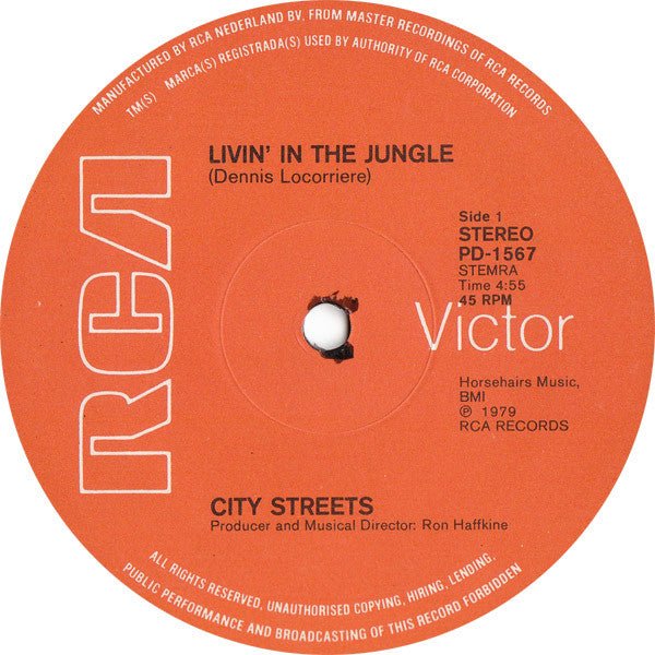 City Streets – Livin' In The Jungle (12") (T20) - Bob's Vinyl