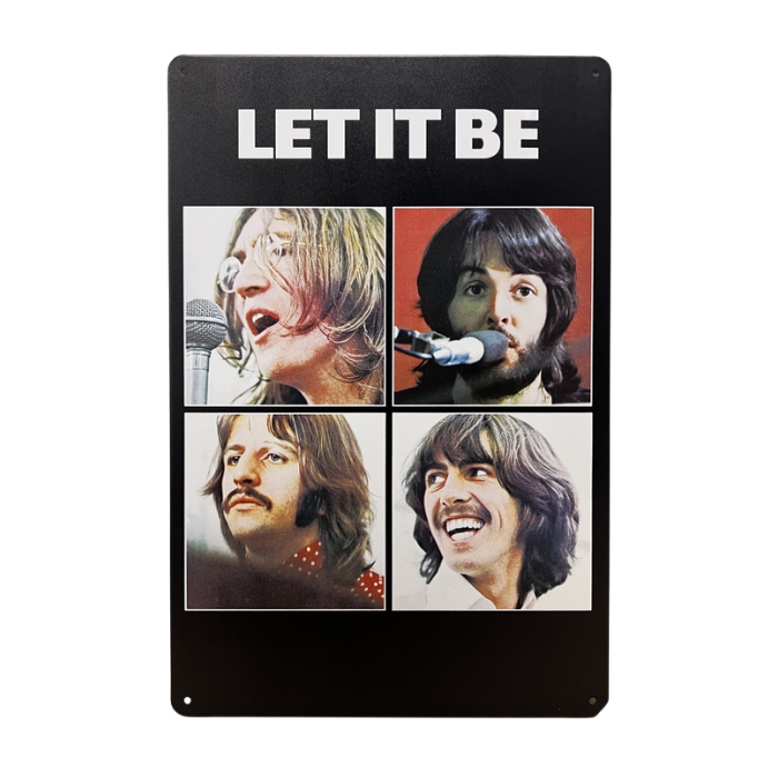 Metalen Wandbord - Beatles - Let it Be