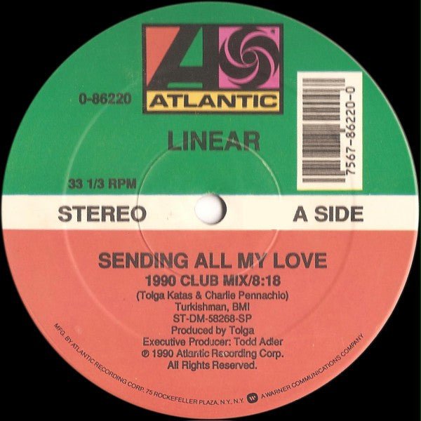 Linear – Sending All My Love (12") (T20) - Bob's Vinyl