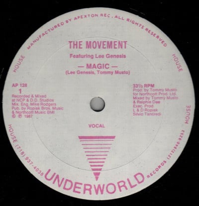 The Movement Featuring Lee Genesis – Magic (12" Single) T40 - Bob's Vinyl