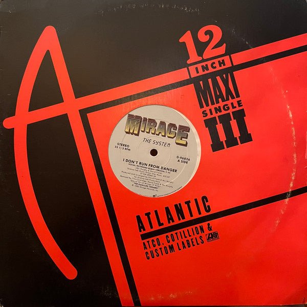 The System – I Don't Run From Danger (12" Single) T20 - Bob's Vinyl