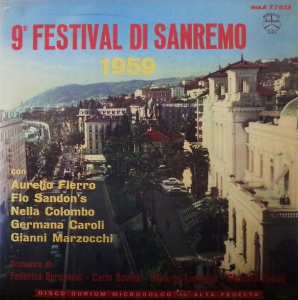 Various – 9° Festival Della Canzone Italiana Sanremo 1959 (LP) D20 - Bob's Vinyl