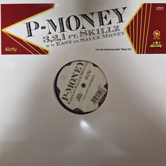 P-Money – 3, 2, 1 / Easy (LP) (T40)