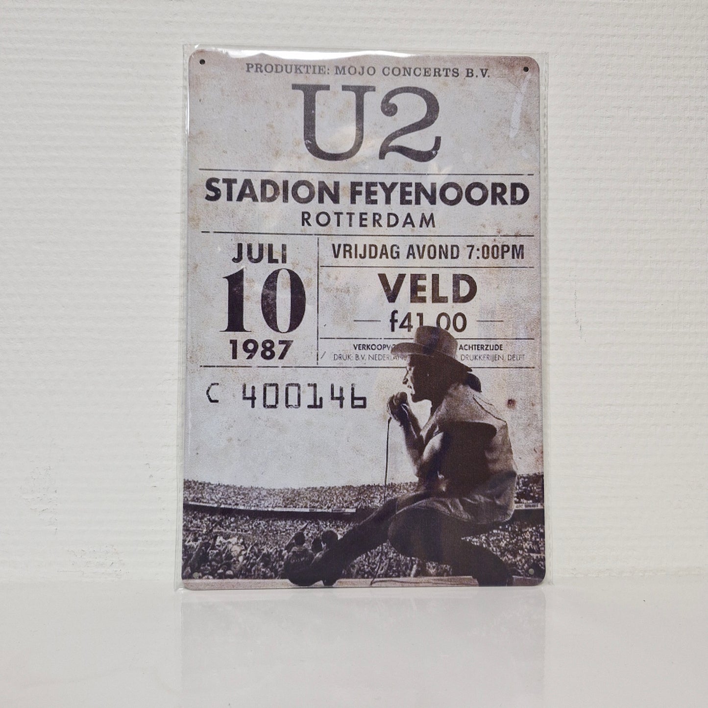 Metalen Wandbord - U2 Stadion Feyenoord