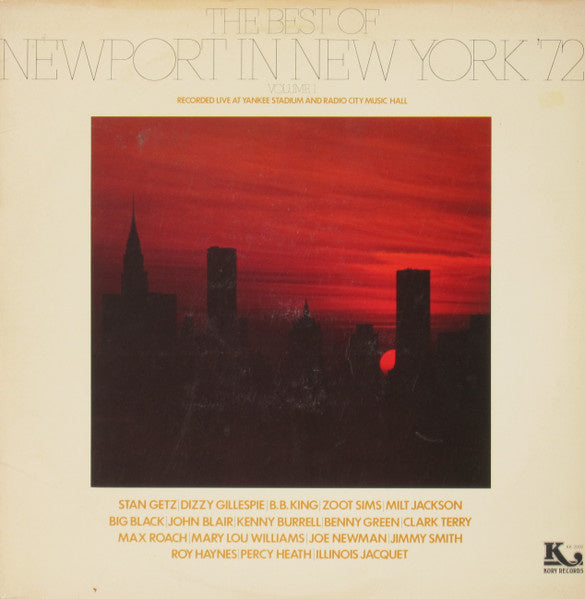 Various – The Best Of Newport In New York '72 (Volume 1) (LP) H20