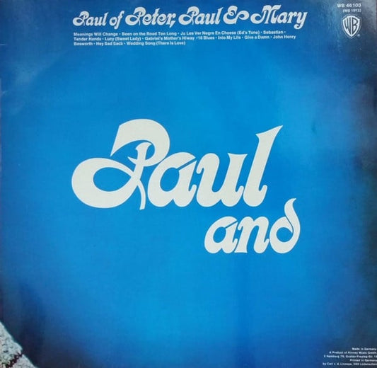 Paul Stookey – Paul And (LP) L50