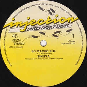 Sinitta ‎– So Macho (12" Single) T30