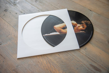 Picture Disc Hoezen (wit) - 5 stuks