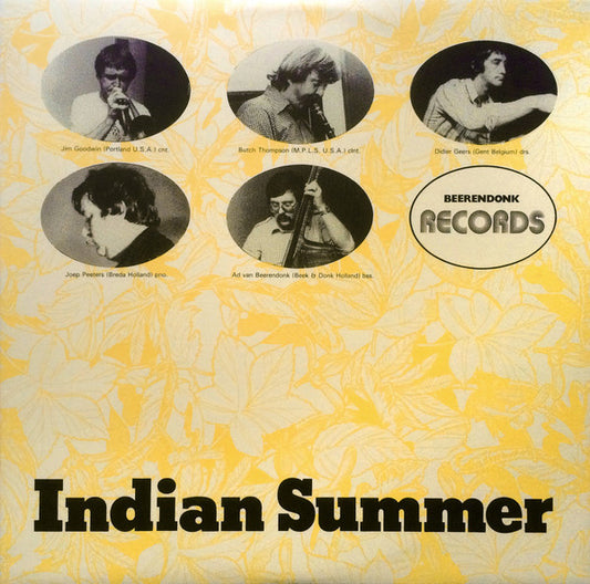 Butch Thompson, Jim Goodwin, Didier Geers, Joep Peeters, Ad van Beerendonk – Indian Summer (LP) B80