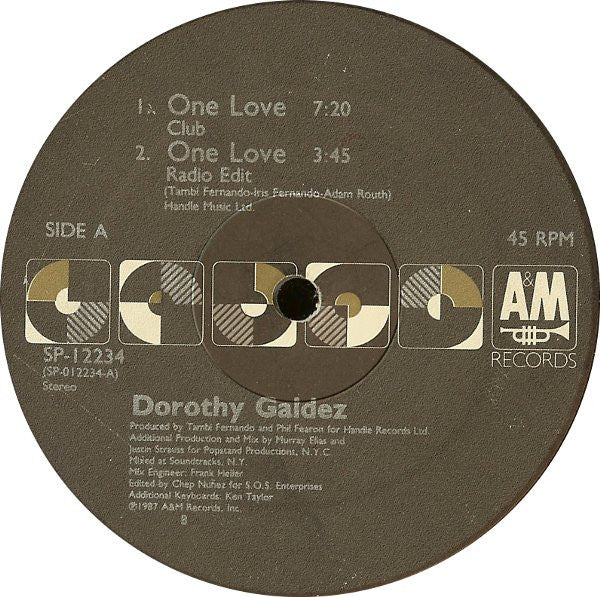 Dorothy Galdez – One Love (12" Single) T40