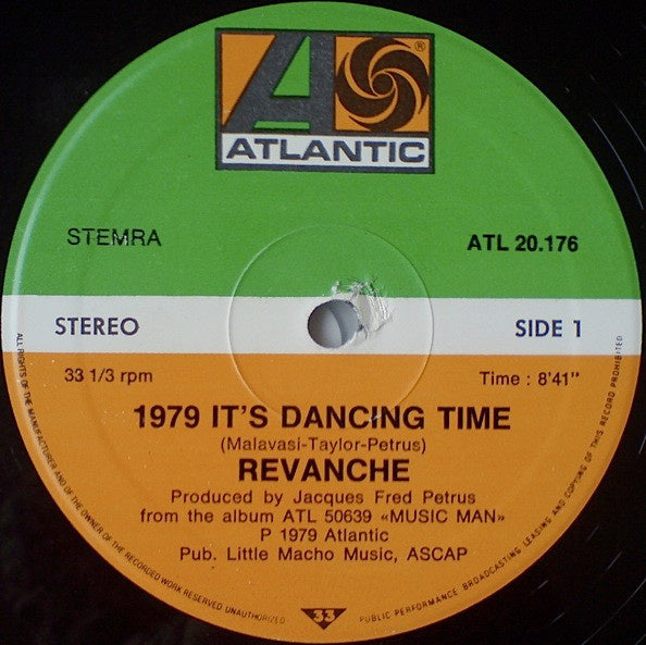 Revanche – 1979 It's Dancing Time / Music Man (12" Single) T60