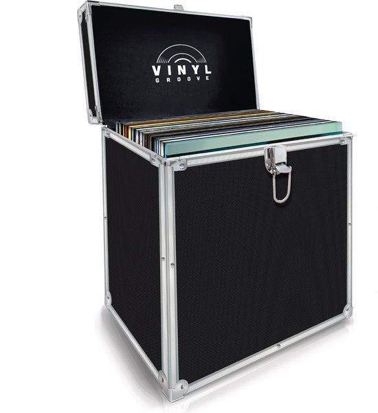 LP Koffer zwart - voor ca. 40 LP's