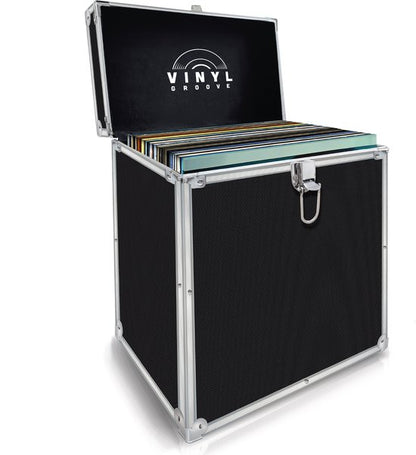 LP Koffer zwart - voor ca. 40 LP's
