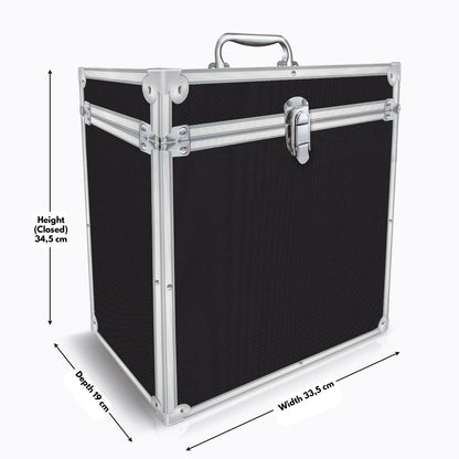 LP Koffer zwart - voor ca. 40 LP's