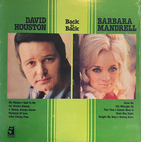 David Houston, Barbara Mandrell – Back To Back (LP) (B40)