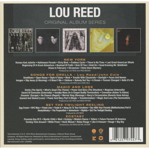 Lou Reed - Original Album Series (5CD)
