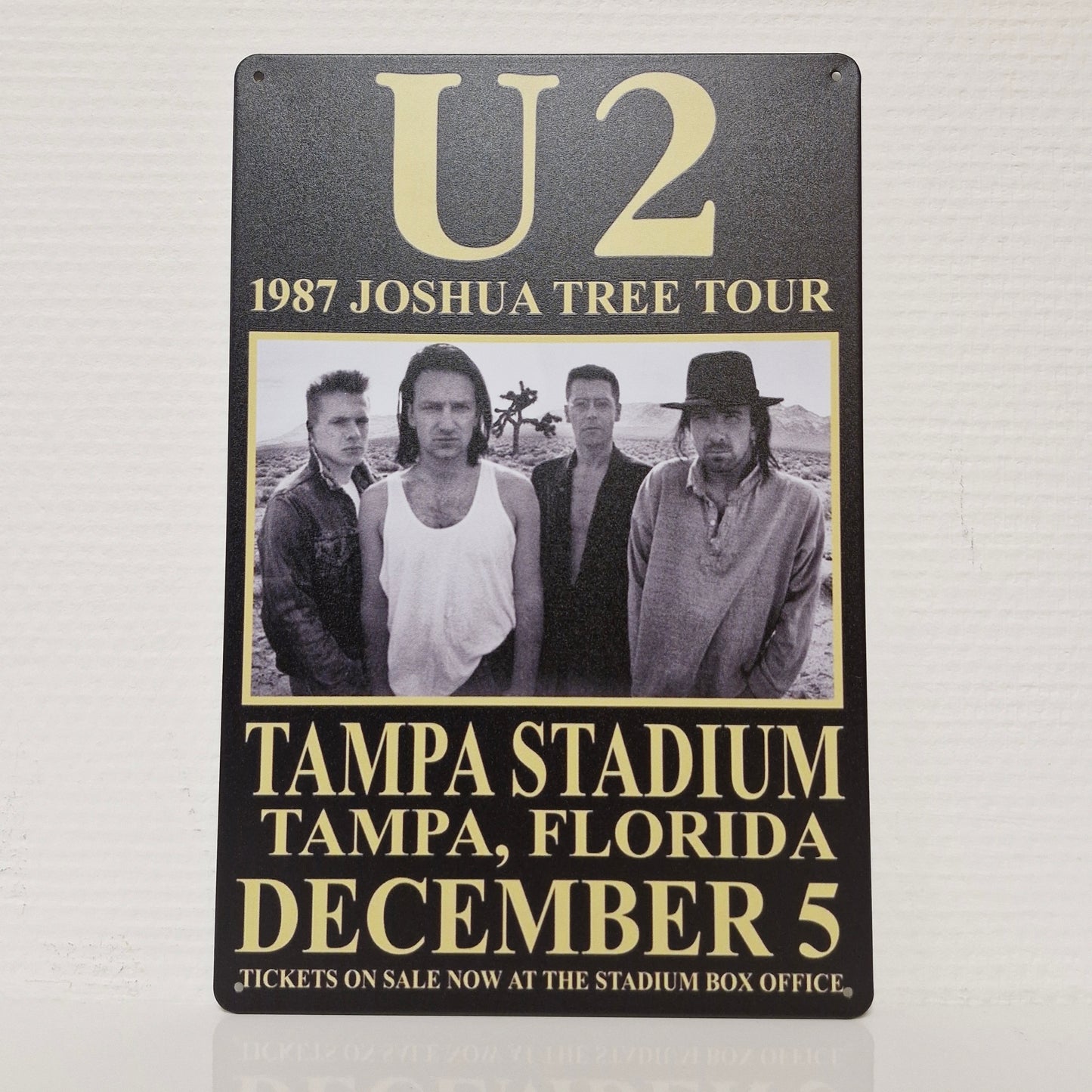 Metalen Wandbord - U2