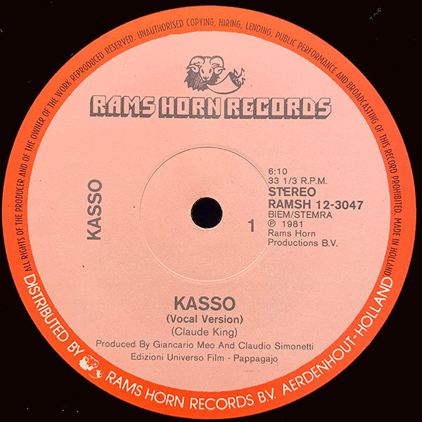 Kasso – Kasso (12") (T50)