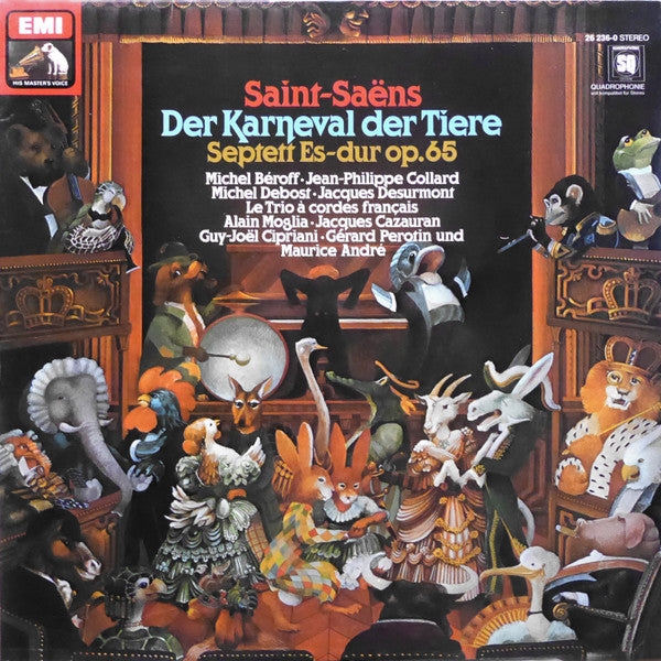 Camille Saint-Saëns – Septett Op. 65; Der Karneval Der Tiere (LP) (C30)