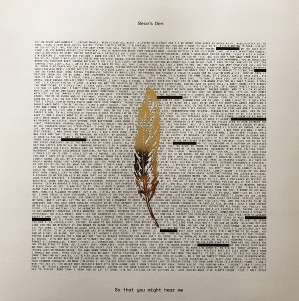 Bear's Den – So That You Might Hear Me (LP+10") (H40)
