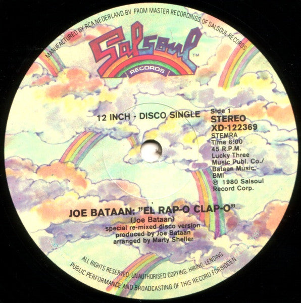 Joe Bataan – El Rap-O Clap-O (12") (T10)