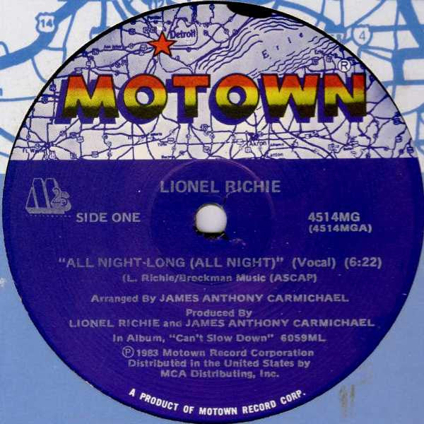 Lionel Richie - All Night Long (All Night) (12") (T50)