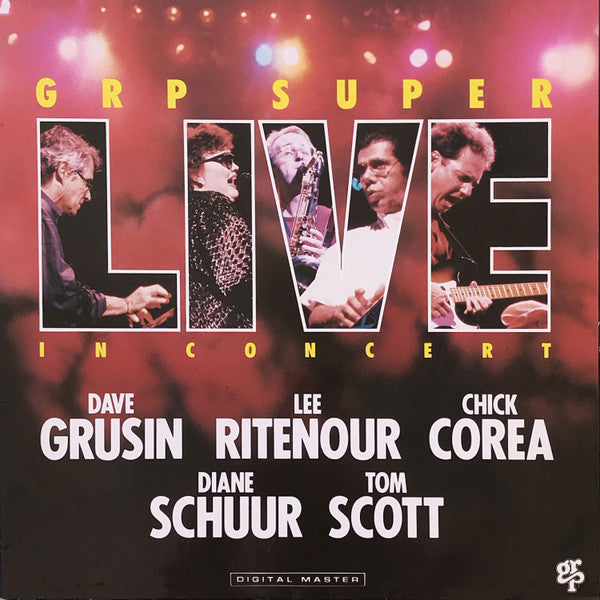 Dave Grusin / Lee Ritenour / Chick Corea / Diane Schuur / Tom Scott – GRP Super Live (2LP) (K20)