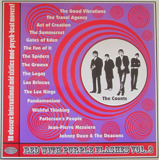 Various – Red With Purple Flashes Vol. 2 (18 Obscure International Mid Sixties Mod-Psych-Beat Movers!) (LP) (K80)