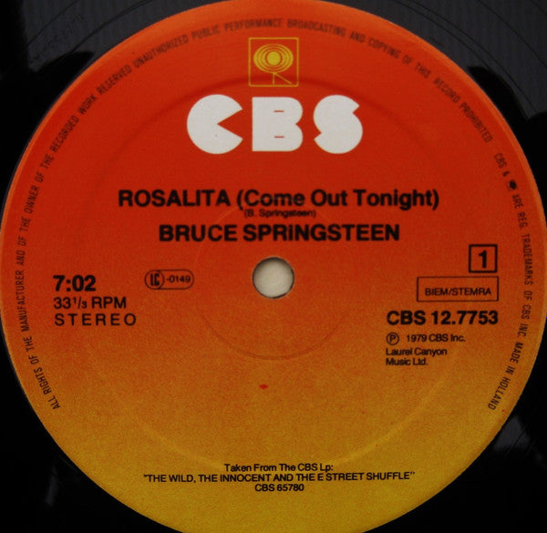 Bruce Springsteen – Rosalita (Come Out Tonight) (12") (T10)