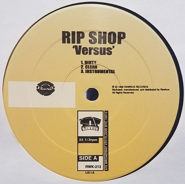 Rip Shop – Versus / Crabfakers / Transmitt (12") (T20)