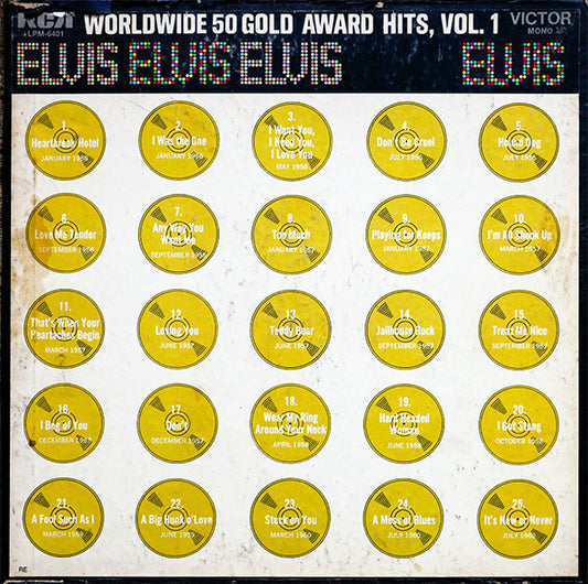 Elvis Presley – Worldwide 50 Gold Award Hits, Vol. 1 (4LP box) (F80)