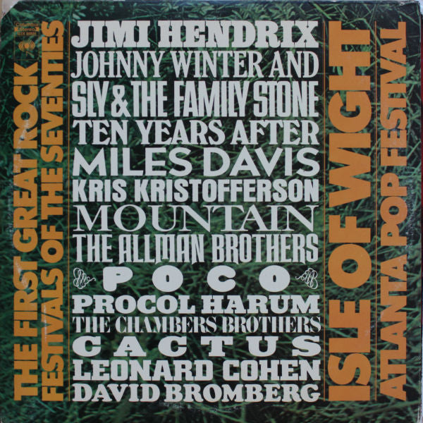 Various – The First Great Rock Festivals Of The Seventies - Isle Of Wight / Atlanta Pop Festival (3LP)