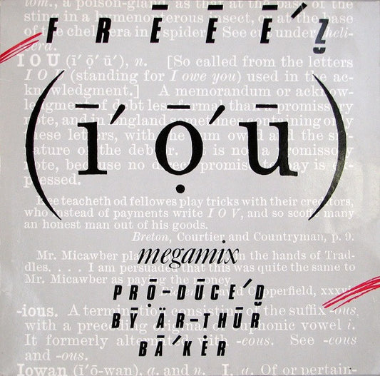 Freeez – I.O.U. (Megamix) (12") (T30)