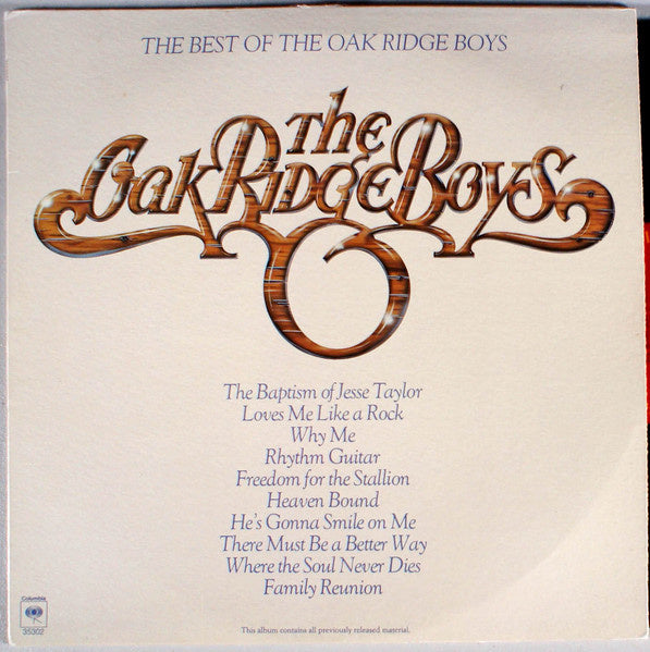 Oak Ridge Boys ‎– The Best Of The Oak Ridge Boys (LP) B70