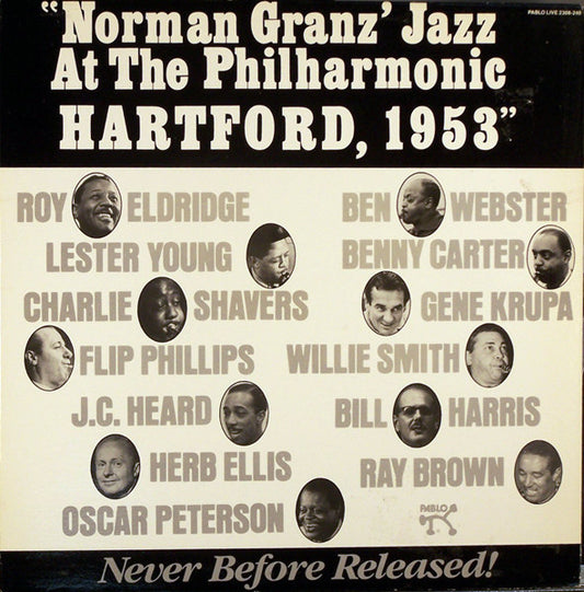 Various – Norman Granz' Jazz At The Philharmonic Hartford, 1953 (LP) D20