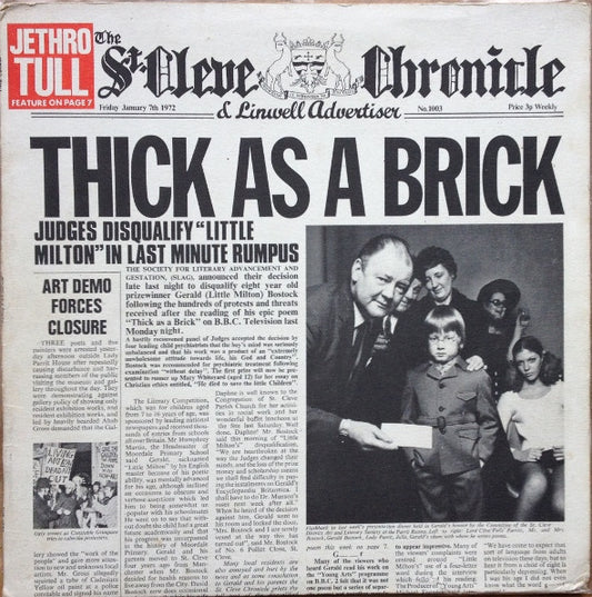 Jethro Tull ‎– Thick As A Brick (LP) (G40) 