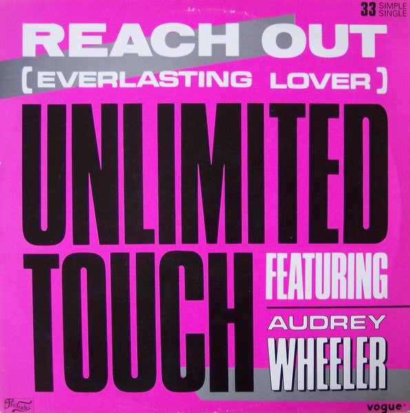 Unlimited Touch Featuring Audrey Wheeler – Reach Out (Everlasting Lover)  (12" Single) T20