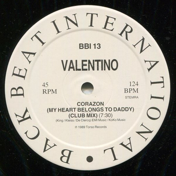 Valentino - Corazon (My Heart Belongs To Daddy) (12" Single) T50